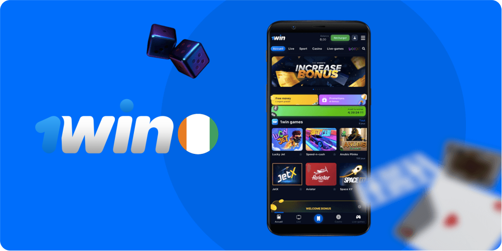 Les jeux de casino dans l'application 1Win
